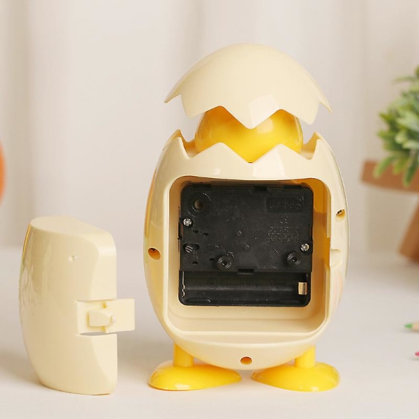 Väckarklocka Tecknad Kycklingägg Shell Desktop Klocka White