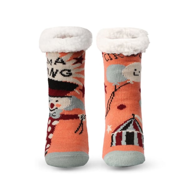 Kvinnor Vinter Thermal Slipper Strumpor Fuzzy Warm Home Sleep Socks