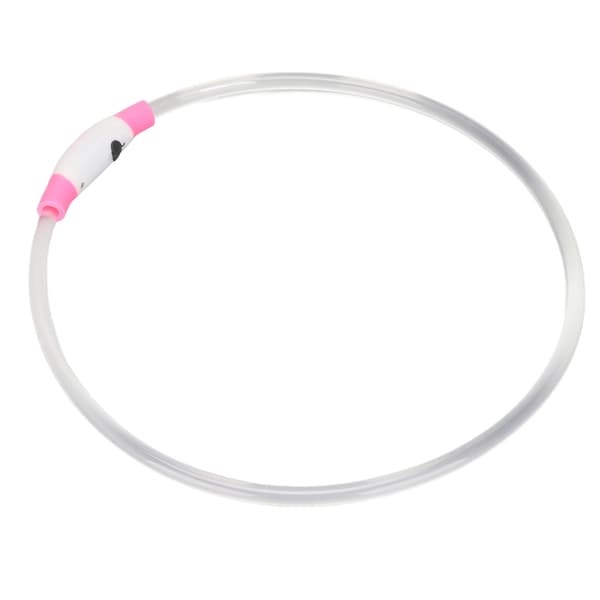 LED USB Oppladbart Vanntett Selvlysende Justerbart TPU Hundehalsbånd