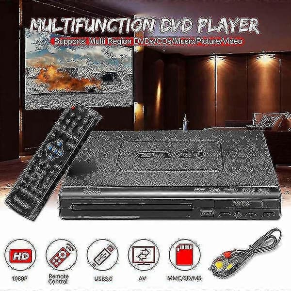 DVD EVD -soitin monialueinen ADH VCD -musiikkisoitin