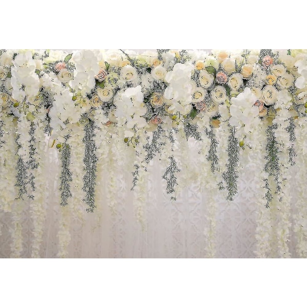 150x210cm Bruddusch Stor bröllopsbakgrund Blommavägg
