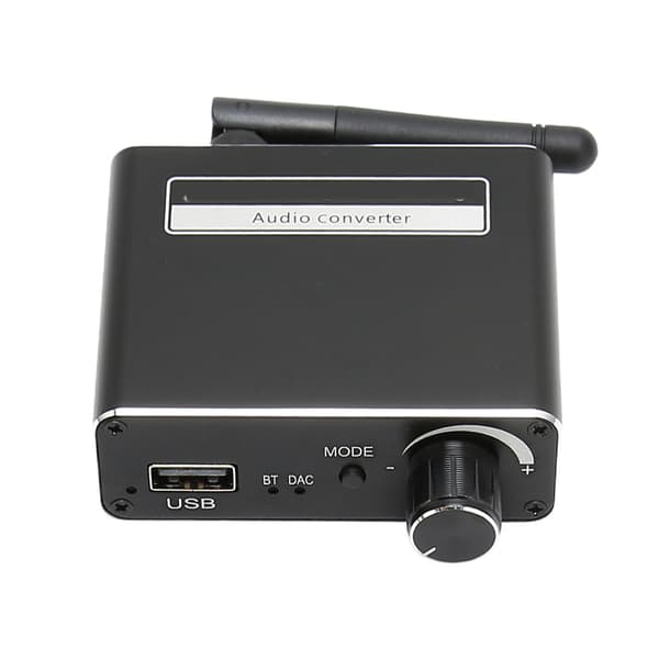 Digital til Analog Lydkonverter Koaksial RCA 3.5mm DAC Trådløs Bluetooth Mottaker Adapter