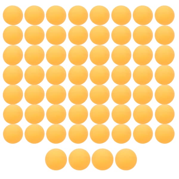 60-pack Medium Träningspingisbollar Utomhussporttillbehör Konserverad Gul