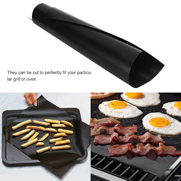 Sett med 5 gjenbrukbare grillmatter - Ideell for grilling hjemme og utendørs