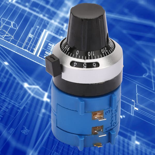 2W Høj Præcision Tælle Dial Wirewound Potentiometer 3590S 2 101L 100 Ohm Multiple Circles