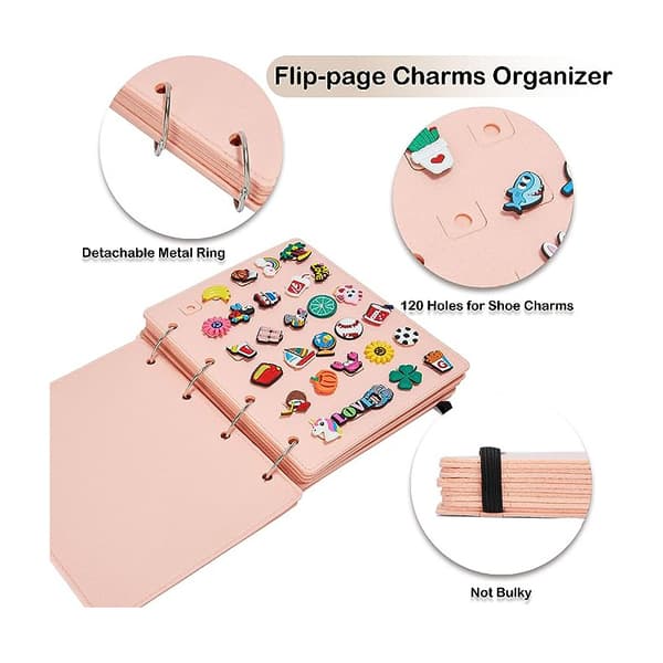【DT】Skocharms-displayholder for Crocs - Inkluderer ikke tilbehør Pink