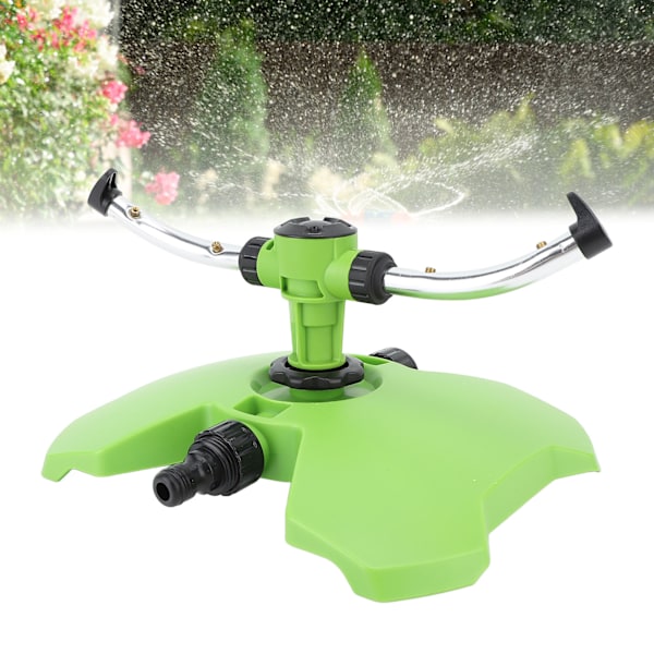 Automatisk dubbelarms grässprinkler - Simulerar regndroppar för effektiv trädgårdsbevattning