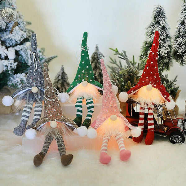 Juldekorationer stickad docka