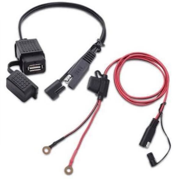3.1Amp vanntett motorsykkel dobbel USB-laderkit SAE til USB-adapter