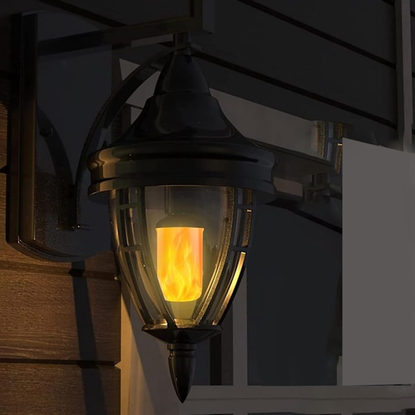 E26 LED Liekkilamput - 4 Välkkyvää Tilaa Halloweeniin, Jouluun ja Juhliin (85-265V)