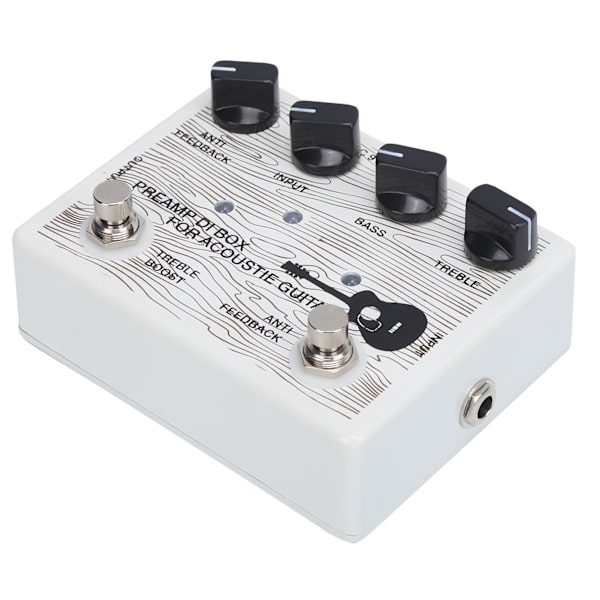 Gitarpedal Elektrisk Preamp Bærbar LED-indikator Aluminiumlegering DC9V