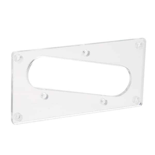 Akryl Single Coil Humbucker Pickup Ramme til Guitar Bas Sølv