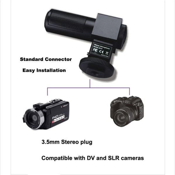 Extern mikrofon för Slr-kamera