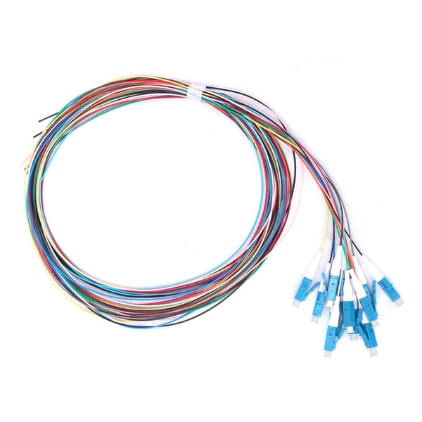 12-leder fiberoptisk pigtail LC/UPC Singelmodus Lavt innsettingstap 1,5m