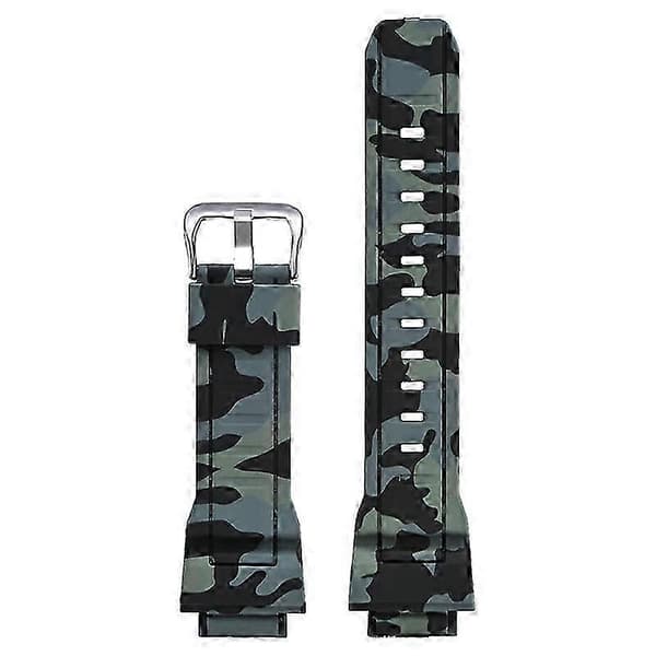 Udskiftningsrem Urrem Camouflage til Casio G-Shock Rangeman GW9300 GW9400 Black