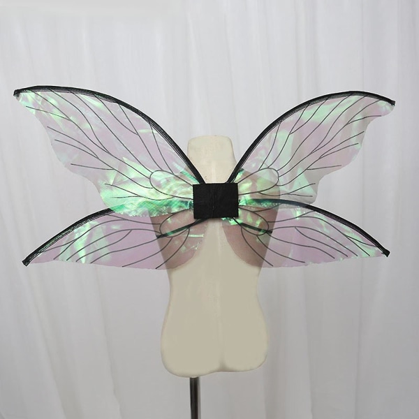 Flickor Butterfly Wing Sparkling Dress Up Cosplay kostym
