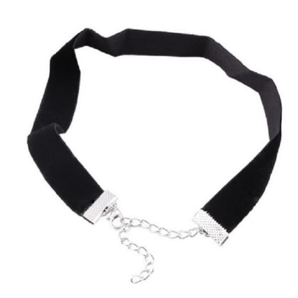 Choker Musta Samettikaulakoru 2 cm