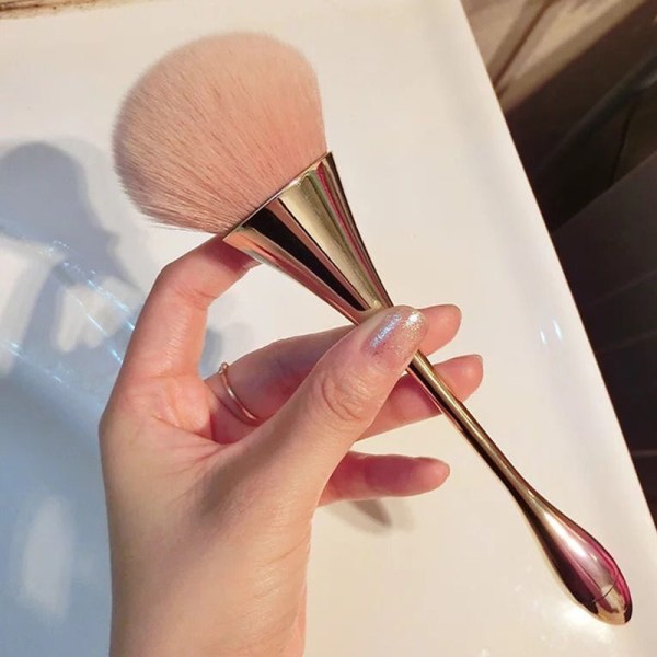 Rose Gold Powder Blush Brush Professionell makeupborste Blue