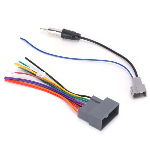 Stereoradiokabelnett + antenneadaptererstatning for Honda Fit/City/Greiz