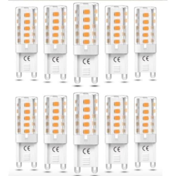 [DT]G9 LED-pærer 5W - Varm hvid - 10 stk
