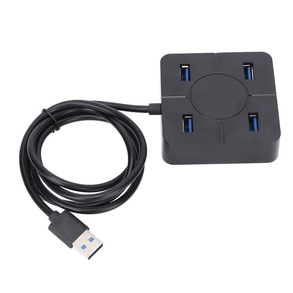 4 Port USB 2.0 Hub 480Mbps Højhastigheds Multipurpose Laptop Tilbehør