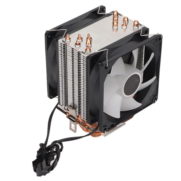 RGB Direkte Kontakt Støjsvag Dobbelt Ventilator CPU Køler til Computer Køling