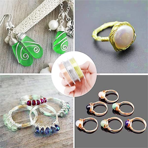 [DT]3 ruller smykkeperletråd 0,2 mm 32 gauge rustfrit stål perletråd til smykkefremstilling og håndværk