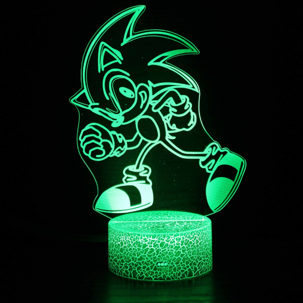 3d nattlampa Sonic boy Sonic färgglada touch led bord Black base: touch + controller ZB-2511
