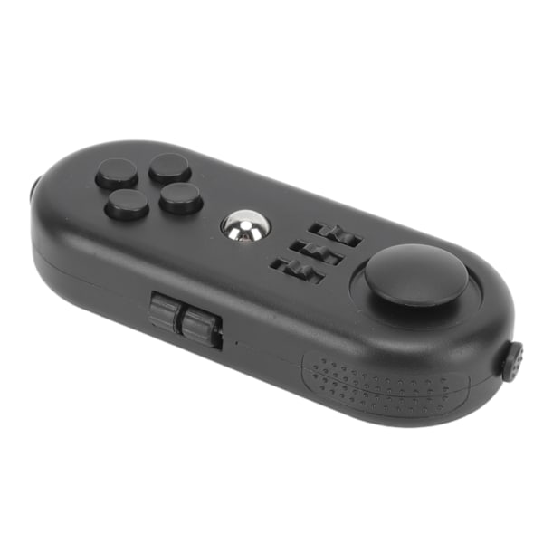 Aisti Fidget -lelu vähentää stressiä, rentouttaa ja parantaa mielialaa kannettavalla ahdistusta lievittävällä EDC -lelulla - Fidget Controller Pad 3 kokonaan mustana Black