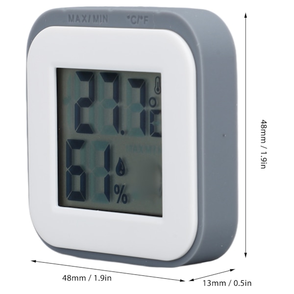 Presis Magnetisk Hygrometer og Termometer for Barnerom og Baderomsbruk