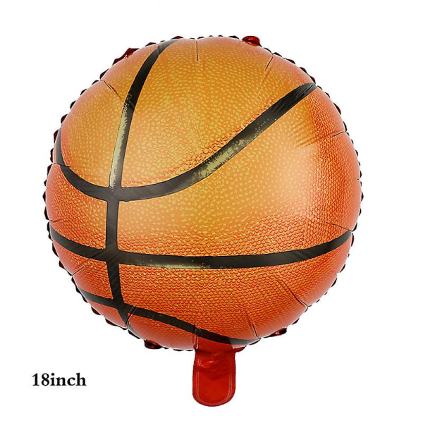 10 st 18 tums fotboll basket aluminium film ballong fest dekoration