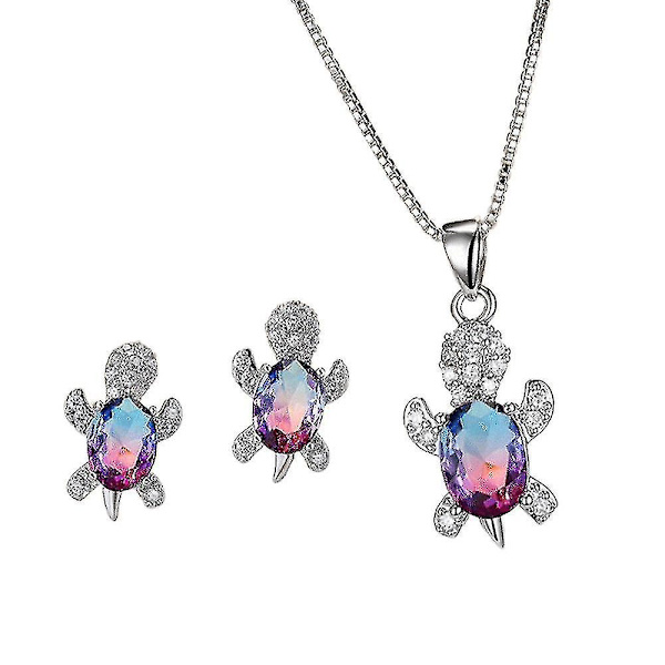 1 Set Turtle Örhängen Halsband Hängsmycken