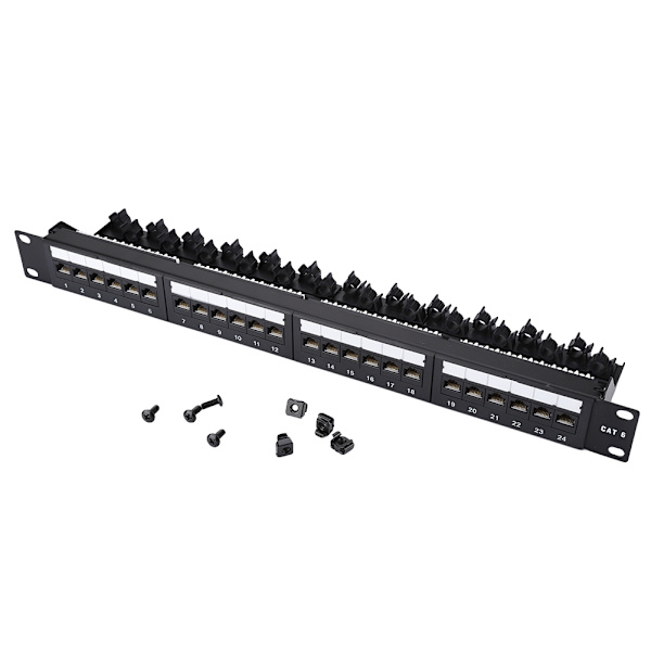 24 Port High Speed CAT6 Data Patch Panel