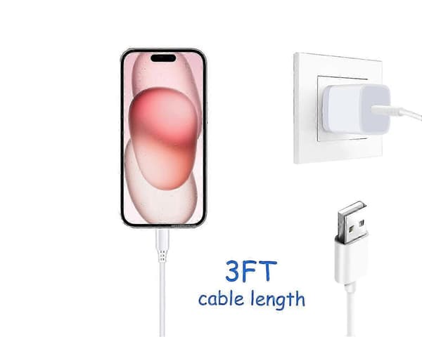 Bil Carplay-kabel til iPhone 17 15 16 /Air/ Pro Max, USB A til USB C til Carplay til iPhone USB-ledning, Biloplader til iPhone 17 Air Opladerkabel, iP