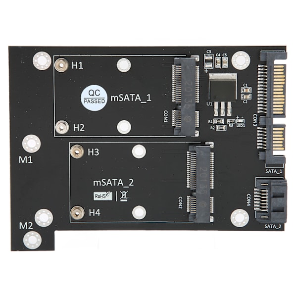 Dual MSATA SSD til SATA3 Adapterkort Høj Hastighed Konverter Computer Tilbehør