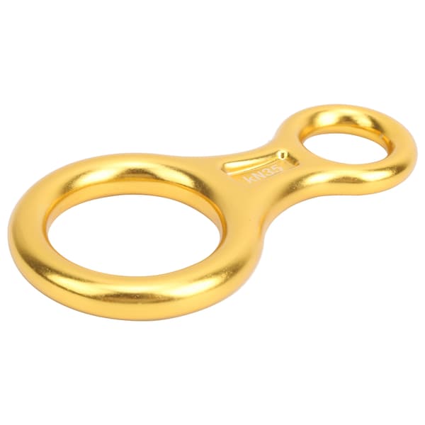 35KN Kiipeily Kahdeksikko Laskeutuja Seos Rappelling Rig Plate Kulta