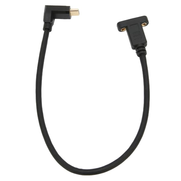 USB 3.1 Typ C Hane till Hona Förlängningskabel Panelmontering Skruvhål