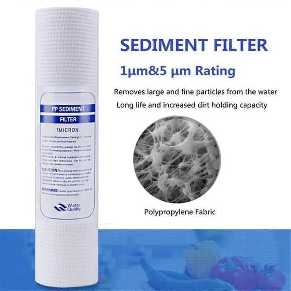 10 st universella vattenfilter, PP bomullsfilter sedimentvattenfilter, polypropenmaterial