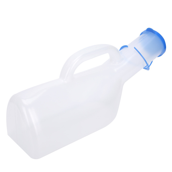HT 1000ml plastmanlig urinal, idealisk för äldre och sängliggande patienter för sjukvård