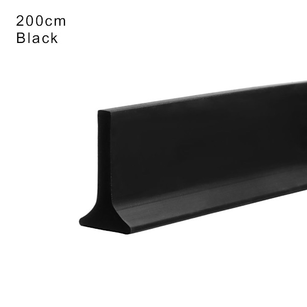 Vandstop Vandholderliste GRÅ 50CM Black 200cm