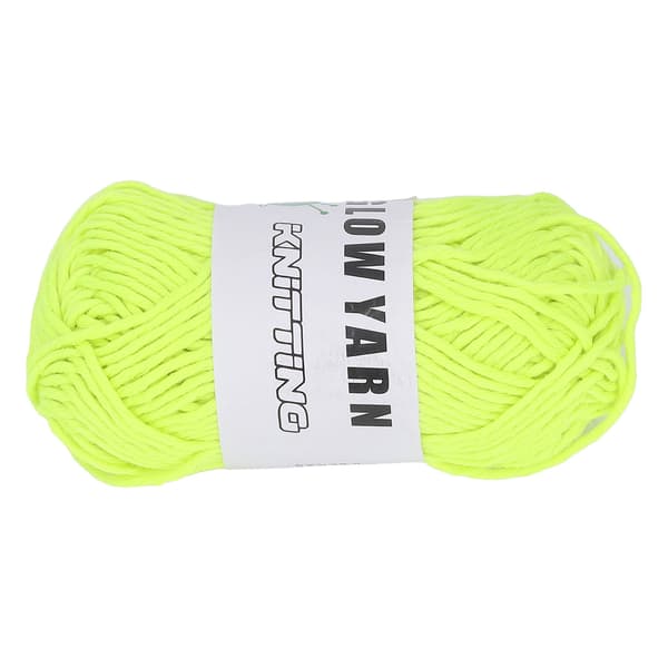 164 ft Selvlysende Chunky Garn DIY Polyester Glød Strikkegarn til Tæppe Sweater Hat Farve 3