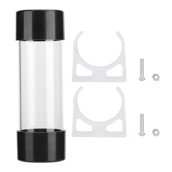 Cylindrisk Computer Vandkølingstank 150MM Transparent Design G1/4 Gevind