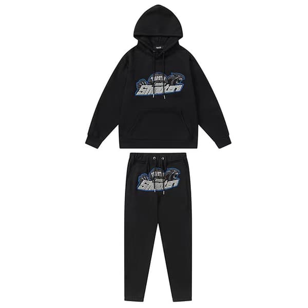 Shooters hættetrøje og bukser - Sort/Grå 8826-BLACK SET—dt 8826-BLACK SET M