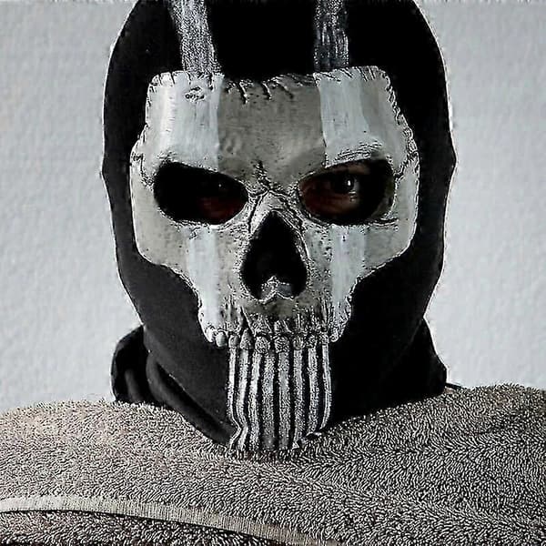 Ghost Mask V2 - Operatör Mw2 Airsoft Cod Cosplay Airsoft Taktisk Skalle Helmask SZ