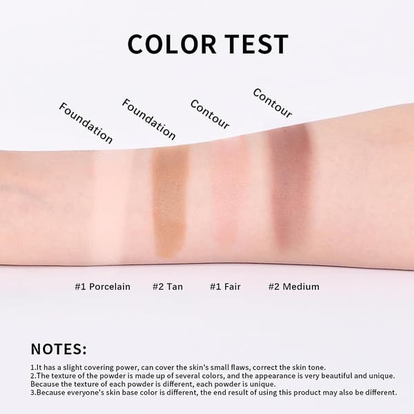 Bagte Matte Foundation Makeup Lysner, Dækkende Pudder Foundation Makeup Cover