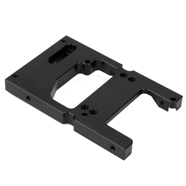 För WPL System 1:16 RC Bil Metall Styrning Motor Servo Fästbas Mount Bracket Svart
