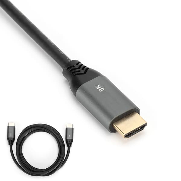 2 m HDMI-kabel 8K 60Hz Digital ljud- och videokabel för TV-datorprojektor