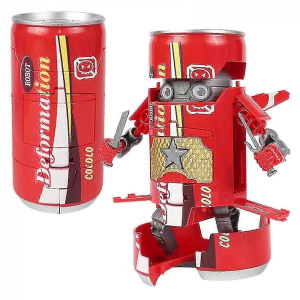Transformator Robotleketøy for Barn Robot Actionfigur Brusboksleketøy, Nyhet Bokser Deformerte Robotfigurer Leketøysgave for Barn Gutter