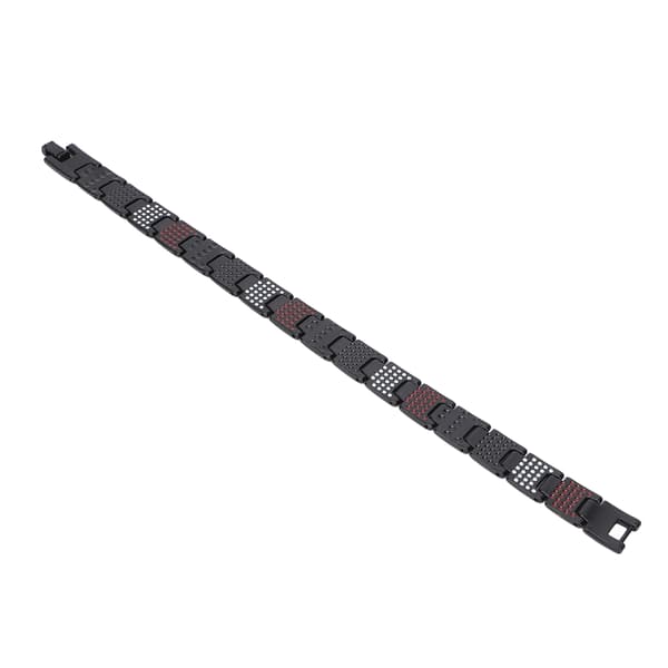 Svart gull titan stål magnetisk terapi armbånd for menn og kvinner