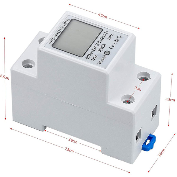 Digital Elenergimätare 5-80 A 230v 50hz